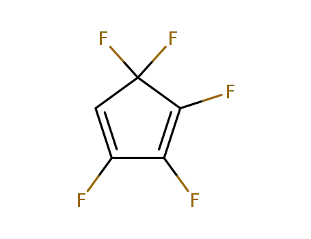 Molecular Structure of 13047-73-9 (1,3-Cyclopentadiene, 1,2,3,5,5-pentafluoro-)