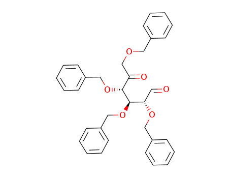 Molecular Structure of 214041-43-7 ((2R,3R,4S)-2,3,4,6-tetrakis(benzyloxy)-5-oxohexanal)