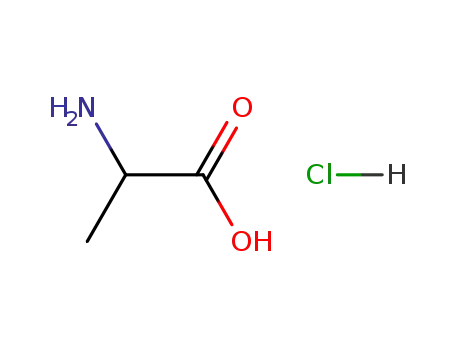 Molecular Structure of 25616-13-1 (Alanine, hydrochloride)