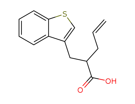 Molecular Structure of 35062-46-5 (alpha-allylbenzo[b]thiophene-3-propionic acid)