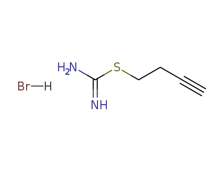 Molecular Structure of 77213-72-0 (2-But-3-ynyl-isothiourea; hydrobromide)
