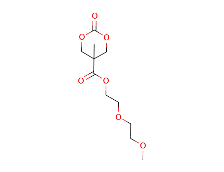 Molecular Structure of 1006903-36-1 (2-(2-methoxyethoxy)ethyl 5-methyl-2-oxo-1,3-dioxane-5-carboxylate)