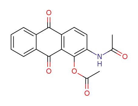 Molecular Structure of 84612-43-1 (Acetamide, N-[1-(acetyloxy)-9,10-dihydro-9,10-dioxo-2-anthracenyl]-)