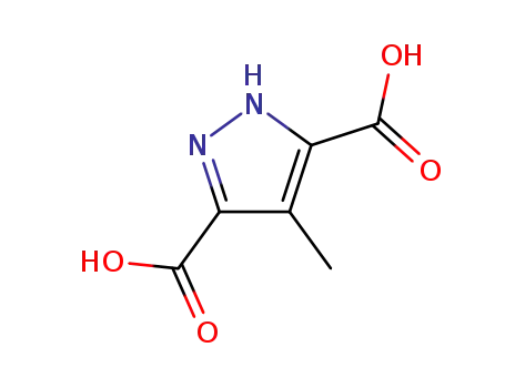 Molecular Structure of 99968-85-1 (4-methyl-1<i>H</i>-pyrazole-3,5-dicarboxylic acid)