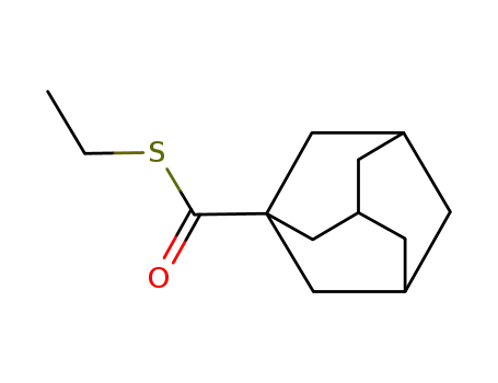 Molecular Structure of 122715-82-6 (S-ethyl 1-adamantylcarboxylic acid thioester)