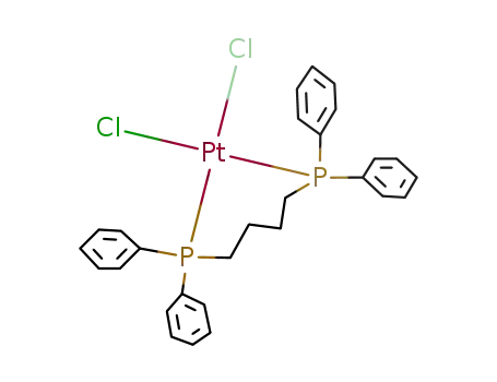 Molecular Structure of 65097-96-3 ((1,4-bis(diphenylphosphanyl)butane)dichloridoplatinum(II))