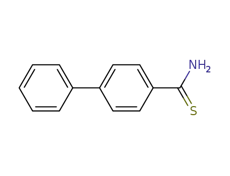 Molecular Structure of 13363-50-3 (BIPHENYL-4-CARBOTHIOIC ACID AMIDE)