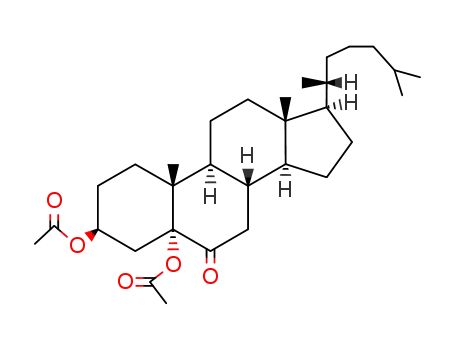 3β-5-diacetoxy-5α-cholestan-6-one