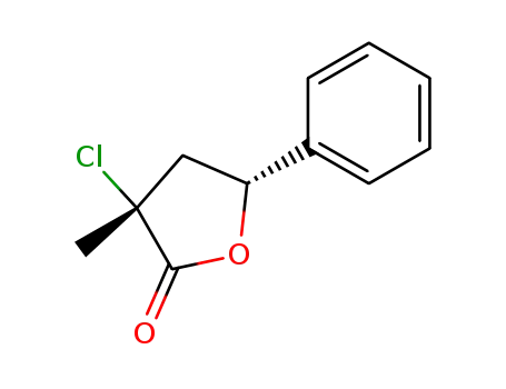 Molecular Structure of 72407-00-2 (trans-3-chlorodihydro-3-methyl-5-phenylfuran-2(3H)-one)