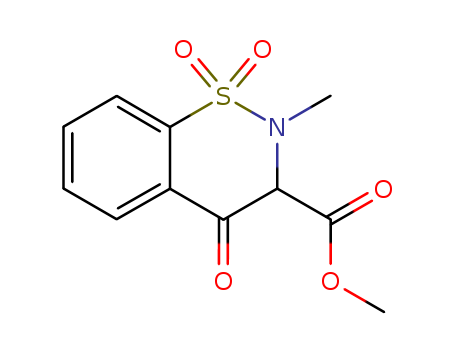 2H-1,2-Benzothiazine-3-carboxylicacid, 3,4-dihydro-2-methyl-4-oxo-, methyl ester, 1,1-dioxide