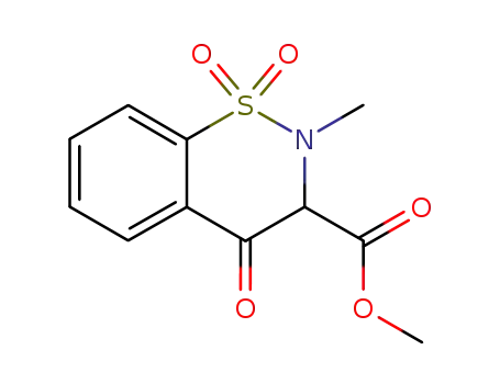 Methyl 3,4-dihydro-2-methyl-4-oxo-2H-1,2-benzothiazine-3-carboxylate 1,1-dioxide