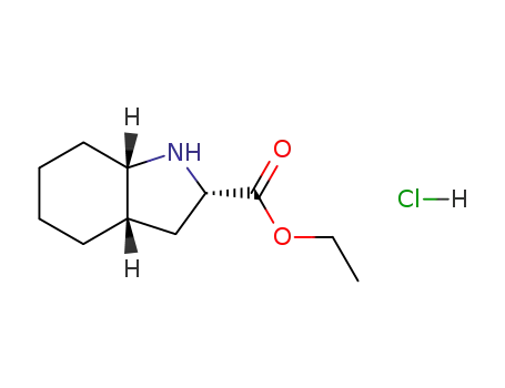 Molecular Structure of 79799-34-1 (ethyl octahydro-1H-indole-2-carboxylate hydrochloride)