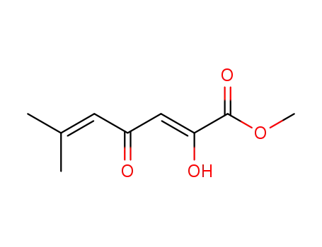 hydroxy-2 oxo-4 methyl-6 heptadiene-2,5 oate de methyle