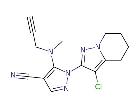 1-(3-chloro-4,5,6,7-tetrahydropyrazolo[1,5-a]pyridin-2-yl)-5-[methyl(prop-2-yn-1-yl)amino]-1H-pyrazole-4-carbonitrile