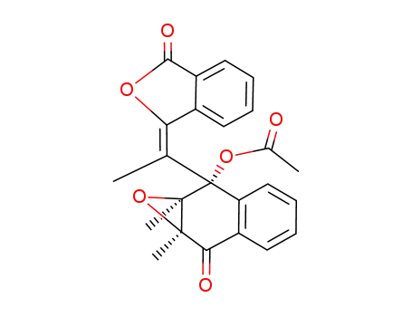 (E)-r-1-acetoxy-c-2,c-3-dimethyl-t-2,t-3-epoxy-(2-phthalidenyl)ethyl-1,2,3,4-tetrahydronaphthalen-4-one