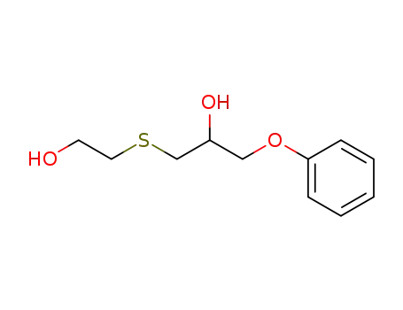 Molecular Structure of 39093-59-9 (2-Propanol, 1-[(2-hydroxyethyl)thio]-3-phenoxy-)