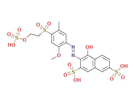 4-HYDROXY-3-[[2-METHOXY-5-METHYL-4-[[2-(SULFOOXY)ETHYL]SULFONYL]PHENYL]AZO]NAPHTHALENE-2,7-DISULFONIC ACIDCAS