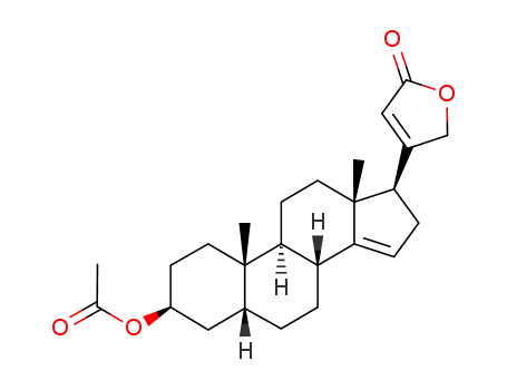 Molecular Structure of 4240-51-1 (3-(acetyloxy)carda-14,20(22)-dienolide)