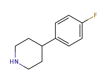 Molecular Structure of 37656-48-7 (4-(4-FLUORO-PHENYL)-PIPERIDINE)