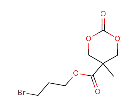 Molecular Structure of 1252553-75-5 (3-bromopropyl 5-methyl-2-oxo-1,3-dioxane-5-carboxylate)