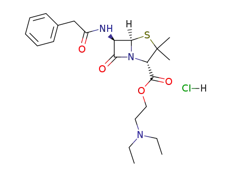 Molecular Structure of 100410-46-6 (Penethacillin hydrochloride)