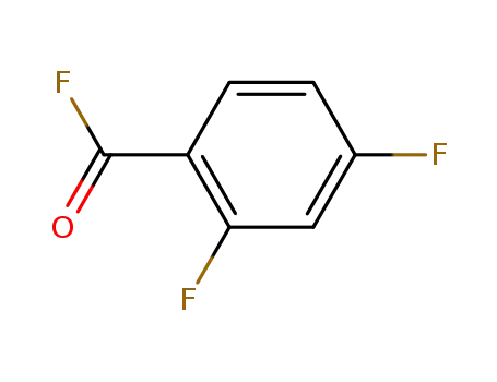 Molecular Structure of 67640-39-5 (Benzoyl fluoride, 2,4-difluoro- (9CI))