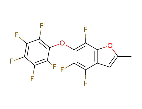 2-methyl-6-pentafluorophenoxy-4,5,7-trifluorobenzo<b>furan