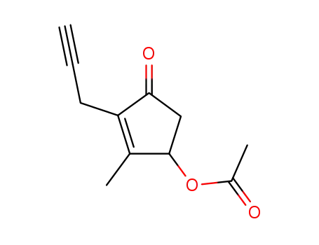 (+/-)-4-acetoxy-3-methyl-2-(2-propynyl)-2-cyclopenten-1-one