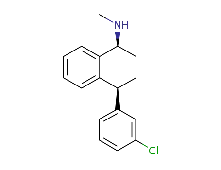 Molecular Structure of 871838-58-3 (cis-(1S,4S)-N-methyl-(3-chlorophenyl)-1,2,3,4-tetrahydro-1-naphtalenamine)