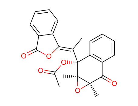 (Z)-r-1-acetoxy-c-2,c-3-dimethyl-t-2,t-3-epoxy-1-(2-phthalidenyl)ethyl-1,2,3,4-tetrahydronaphthalen-4-one