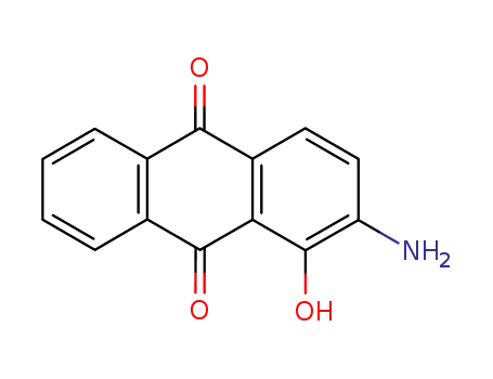 Molecular Structure of 568-99-0 (9,10-Anthracenedione, 2-amino-1-hydroxy-)