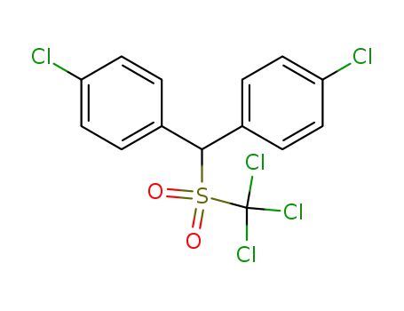 Molecular Structure of 66229-26-3 (Benzene,1,1'-[[(trichloromethyl)sulfonyl]methylene]bis[4-chloro-)