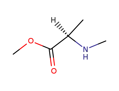 Molecular Structure of 88061-66-9 (D-Alanine, N-methyl-, methyl ester (9CI))