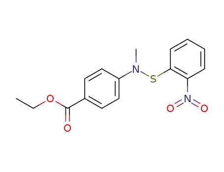 Molecular Structure of 106411-90-9 (N-methyl-N-4'-ethoxycarbonylphenyl 2-nitrobenzenesulfenanilide)