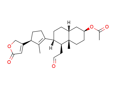 Acetic acid (2S,4aS,5S,6R,8aR)-4a-methyl-6-[(S)-2-methyl-3-(5-oxo-2,5-dihydro-furan-3-yl)-cyclopent-1-enyl]-5-(2-oxo-ethyl)-decahydro-naphthalen-2-yl ester