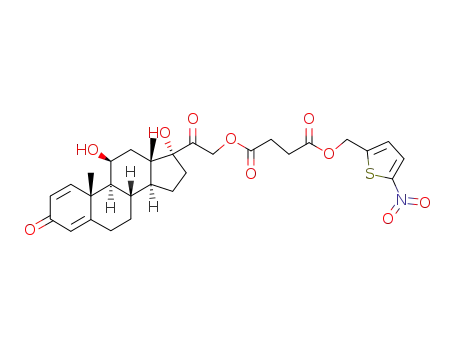 (5-nitrothien-2-yl)methyl prednisolone-21-yl butanedioate