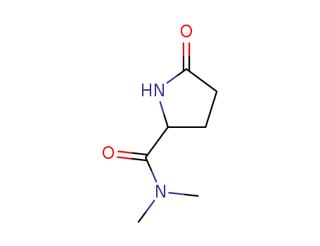 Molecular Structure of 85248-86-8 ((±)-N,N-dimethyl-5-oxopyrrolidine-2-carboxamide)