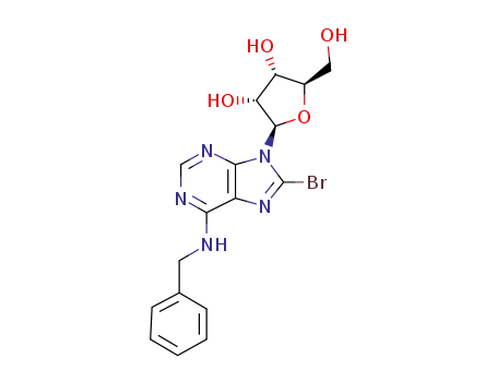 6-benzylamino-8-bromo-9-(β-D-ribofuranosyl)purine