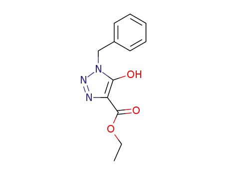 Molecular Structure of 94158-08-4 (ethyl 1-benzyl-5-hydroxy-1H-1,2,3-triazole-4-carboxylate)