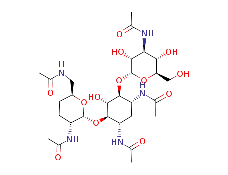 Molecular Structure of 108050-24-4 (penta-N-acetyldibekacin)