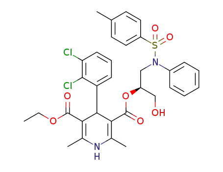 Molecular Structure of 1352187-23-5 (C<sub>33</sub>H<sub>34</sub>Cl<sub>2</sub>N<sub>2</sub>O<sub>7</sub>S)
