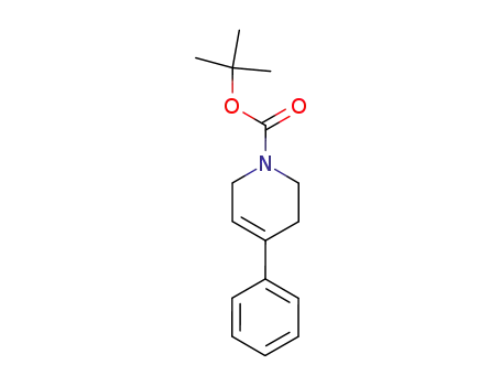 Molecular Structure of 186347-72-8 (4-phenyl-3,6-dihydro-2H-pyridine-1-carboxylic acid tert-butyl ester)
