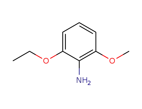 Molecular Structure of 344296-52-2 (Benzenamine, 2-ethoxy-6-methoxy- (9CI))