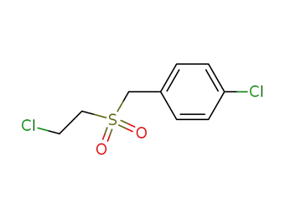 (p-クロロベンジル)(2-クロロエチル)スルホン