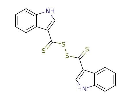 Molecular Structure of 859779-15-0 (bis-(indole-3-thiocarbonyl)-disulfane)
