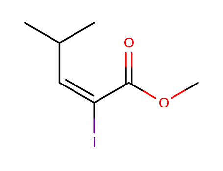 (E)-2-Iodo-4-methyl-2-pentenoic acid, methyl ester
