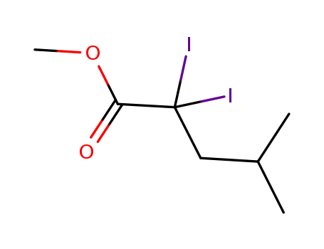 methyl 2,2-diiodo-4-methylpentanoate