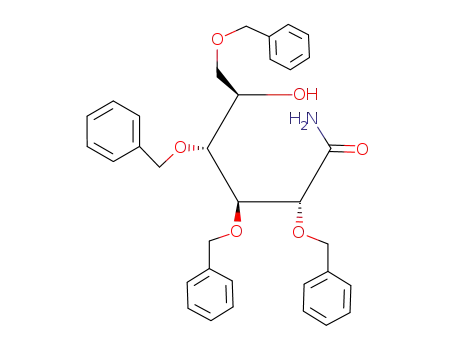 Molecular Structure of 76670-93-4 (2,3,4,6-tetra-O-benzyl-D-gluconamide)