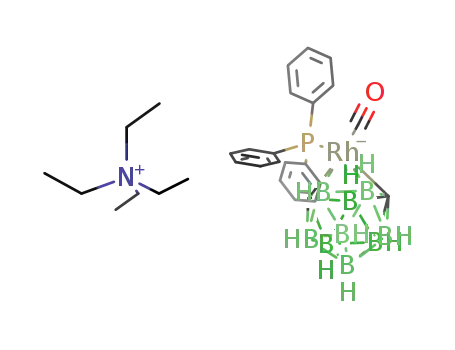 {Et<sub>4</sub>N}{closo-2-(triphenylphosphine)-2-(carbonyl)-2,1,7-RhC<sub>2</sub>B<sub>9</sub>H<sub>11</sub>}