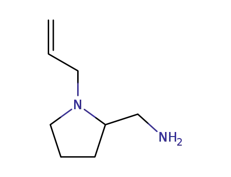 Molecular Structure of 26116-13-2 (1-(allyl)pyrrolidine-2-methylamine)
